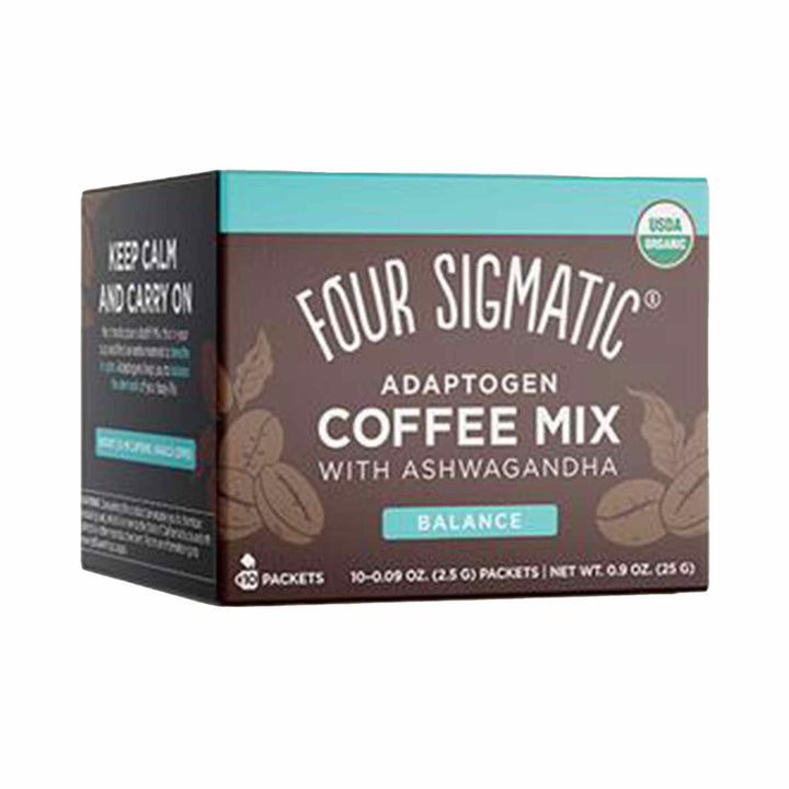 Four Sigmatic Adaptogen Coffee Mix With Ashwagandha - Balance, 10x2.5g Sachets