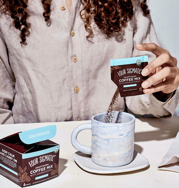 Four Sigmatic Adaptogen Coffee Mix With Ashwagandha - Balance, 10x2.5g Sachets