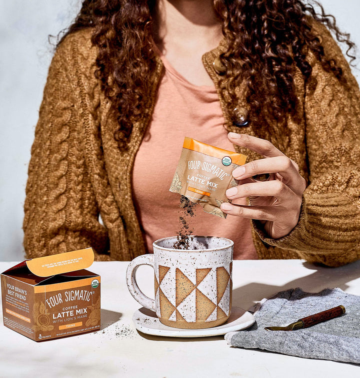 Four Sigmatic Coffee Latte Mix With Lion's Mane - Think, 10x6g Sachets