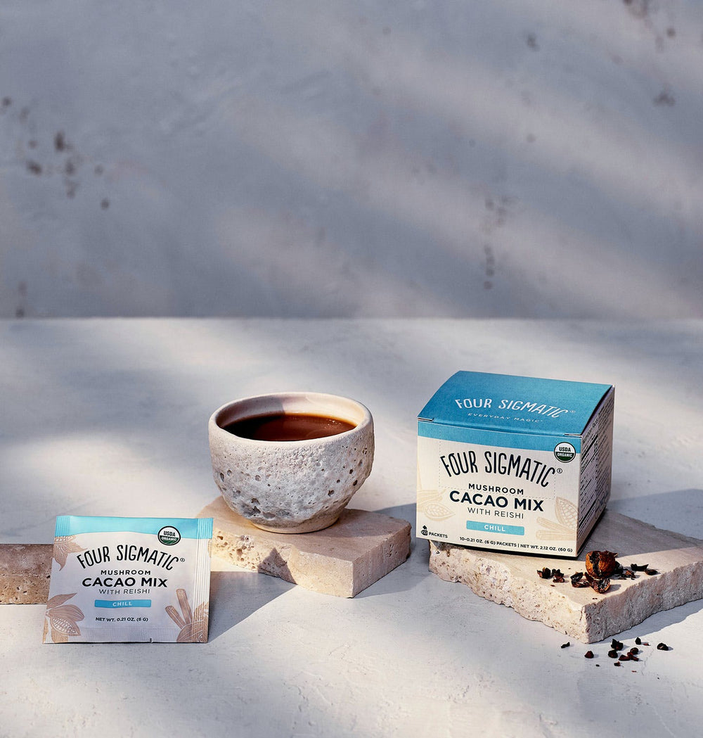 Four Sigmatic Mushroom Cacao Mix With Reishi, 10x6g Sachets