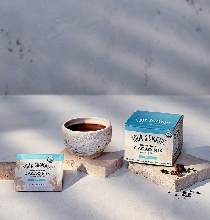 Four Sigmatic Mushroom Cacao Mix With Reishi, 10x6g Sachets