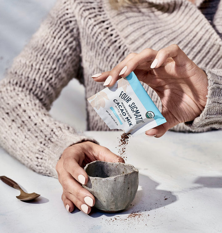 Four Sigmatic Mushroom Cacao Mix With Reishi, 10x6g Sachets