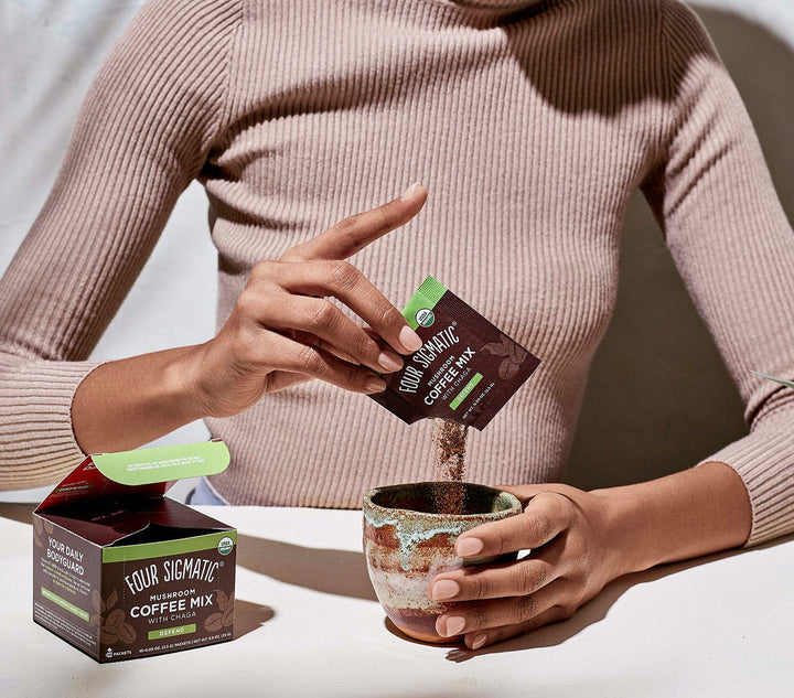 Four Sigmatic Mushroom Coffee With Chaga and Cordyceps, 10x2.5g Sachets