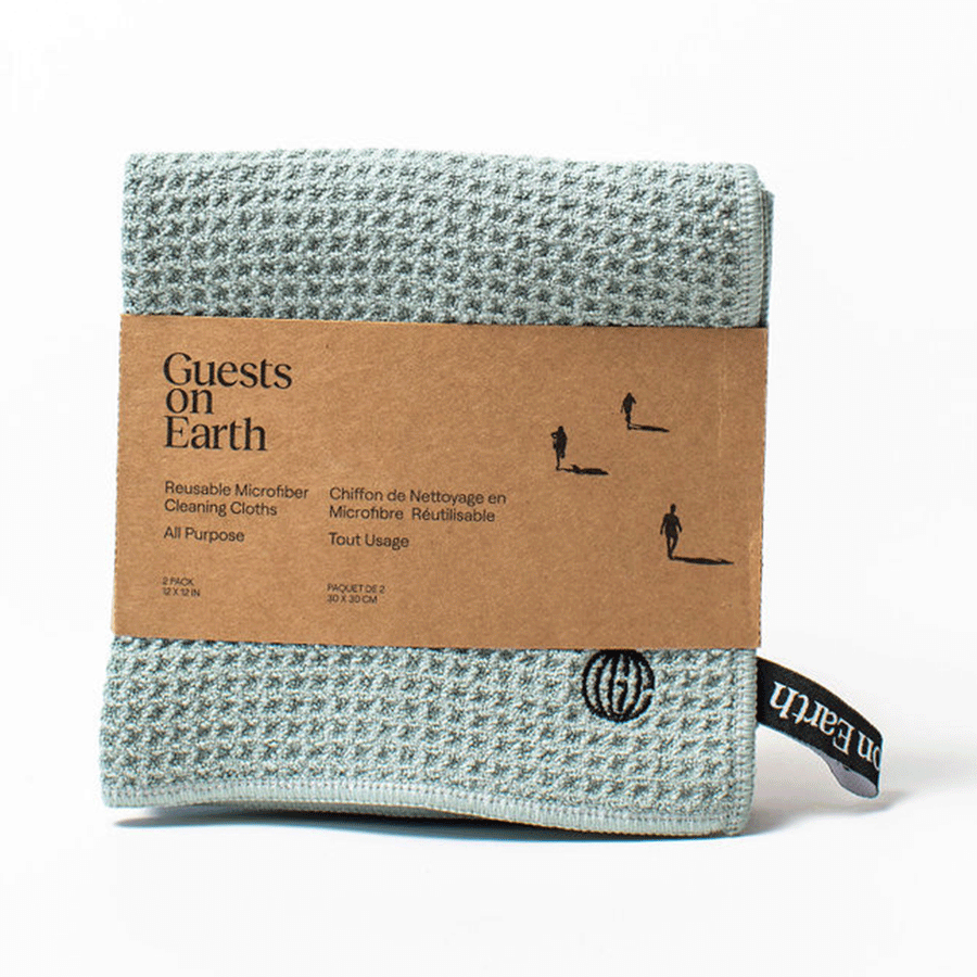 Guests On Earth Microfiber Waffle Cloths (2-pack)