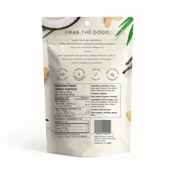 Handfuel Coconut Cashews, 150g