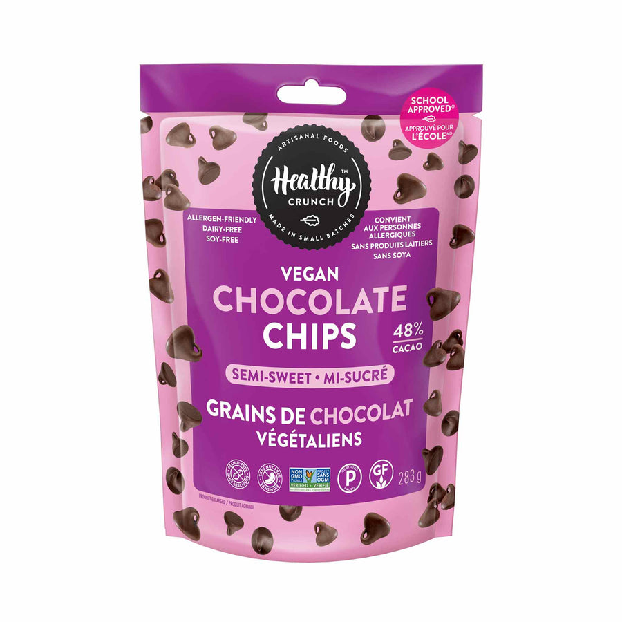 Healthy Crunch Vegan Semi-Sweet Chocolate Chips, 300g