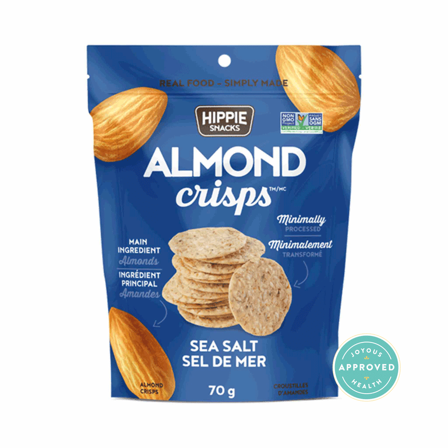 Hippie Snacks Sea Salt Almond Crisps, 70g