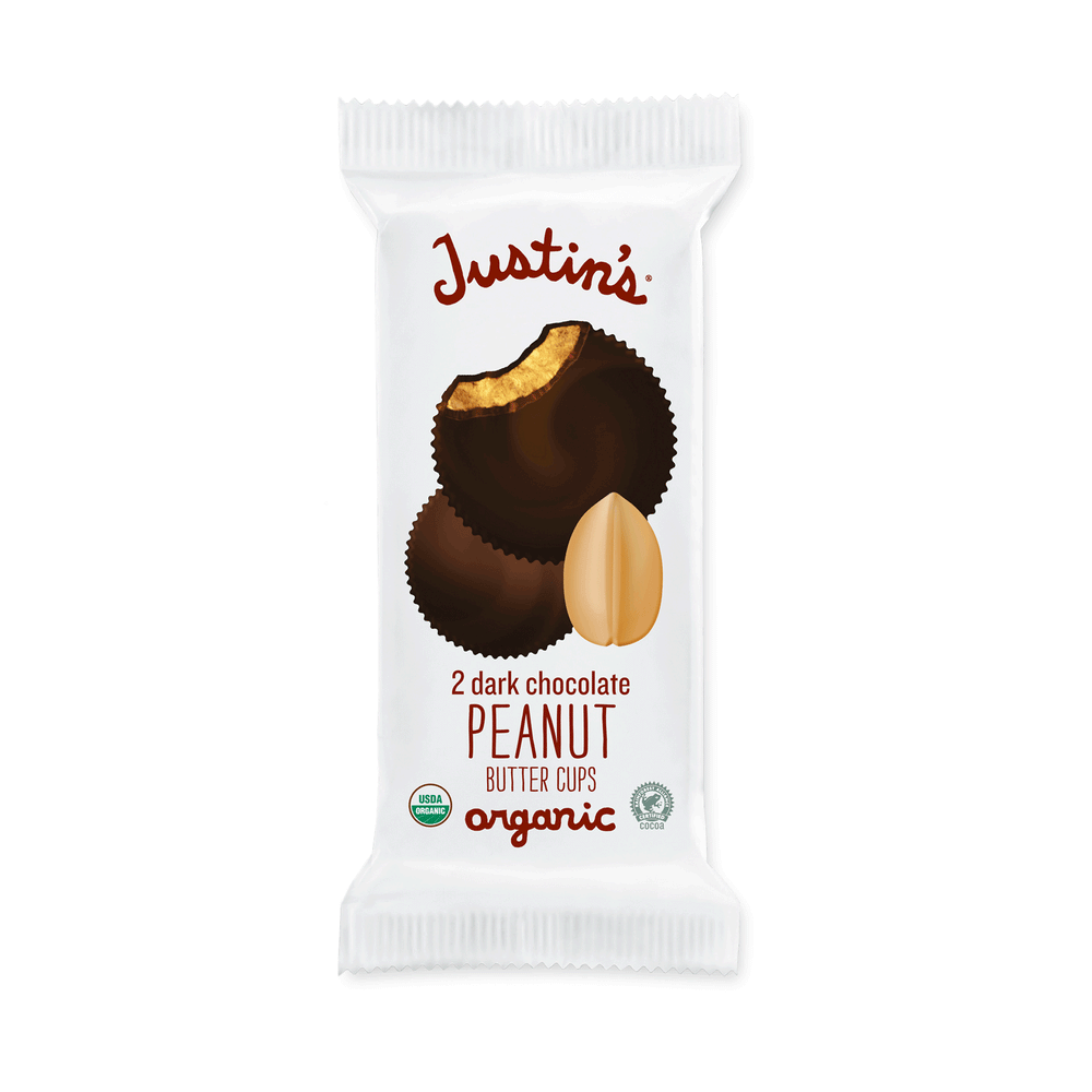 Justin's Organic Dark Chocolate Peanut Butter Cups, 12x40g