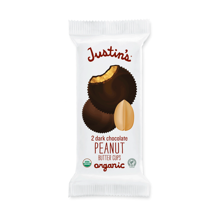Justin's Organic Dark Chocolate Peanut Butter Cups, 12x40g