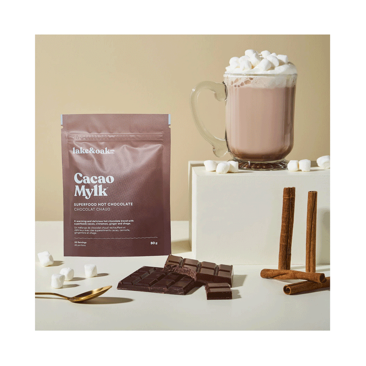 Lake & Oak Tea Co. Cacao Mylk Superfood Hot Cocoa, 80g