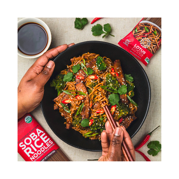 Lotus Foods Organic Buckwheat & Brown Rice Soba Noodles, 227g