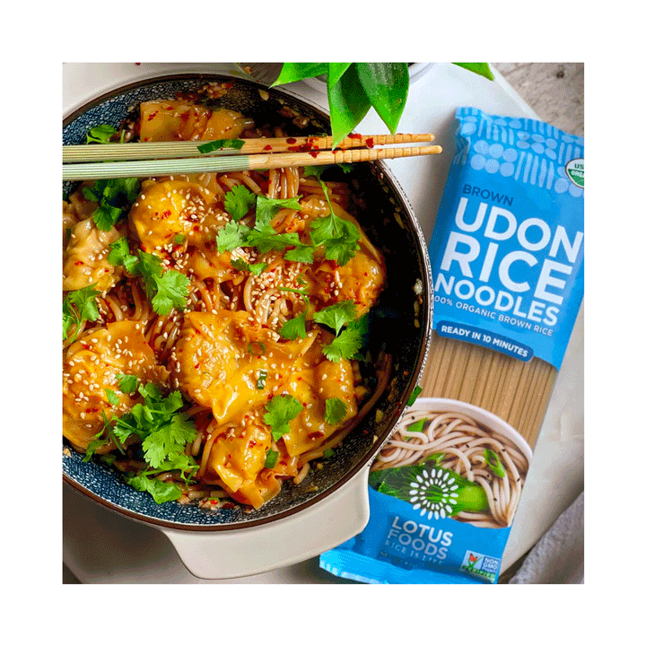Lotus Foods Organic Brown Udon Rice Noodles, 227g