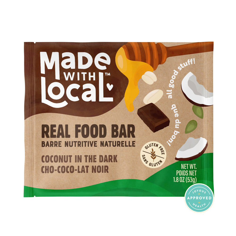 Made With Local Coconut in the Dark Real Food Bar, 12 x 53g