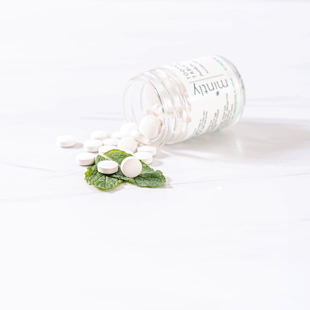 Mintly Fluoride Free Toothpaste Tablets - 1-Month Supply, 60 Tablets