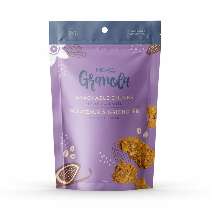 More Granola Salted Caramel Snackable Granola Chunks, 250g