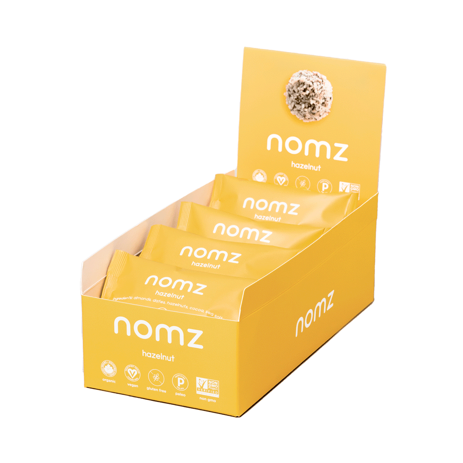 Nomz Hazelnut Energy Bites, 12x40g