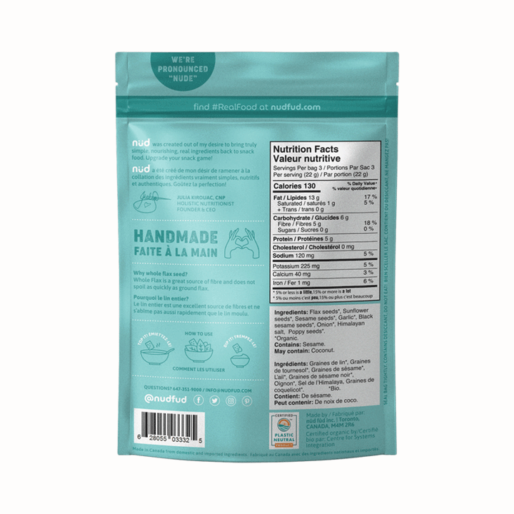 Nud Everything Flax Crackers, 66g
