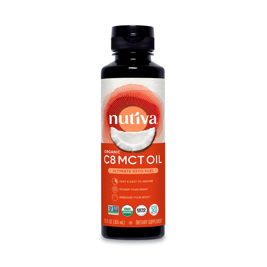 Nutiva Organic C8 MCT Oil, 355ml