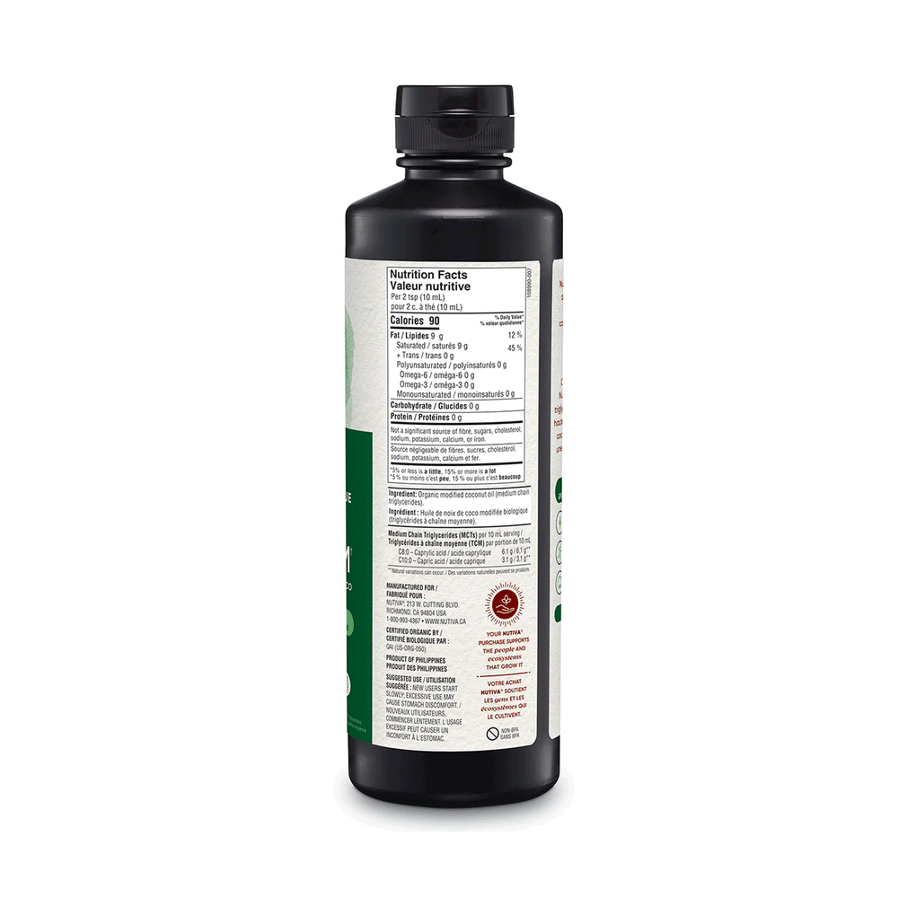 Nutiva Organic Coconut MCT Oil, 473ml