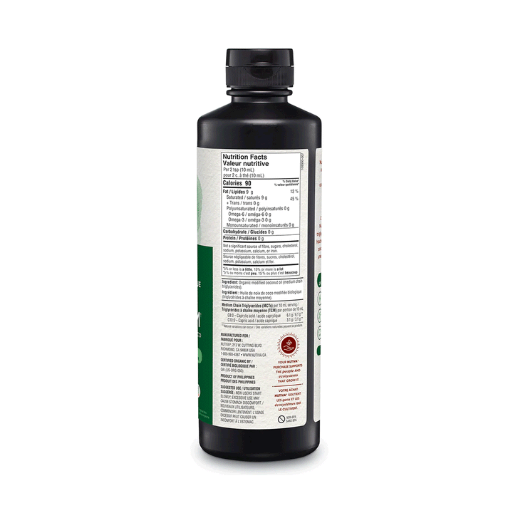 Nutiva Organic Coconut MCT Oil, 473ml