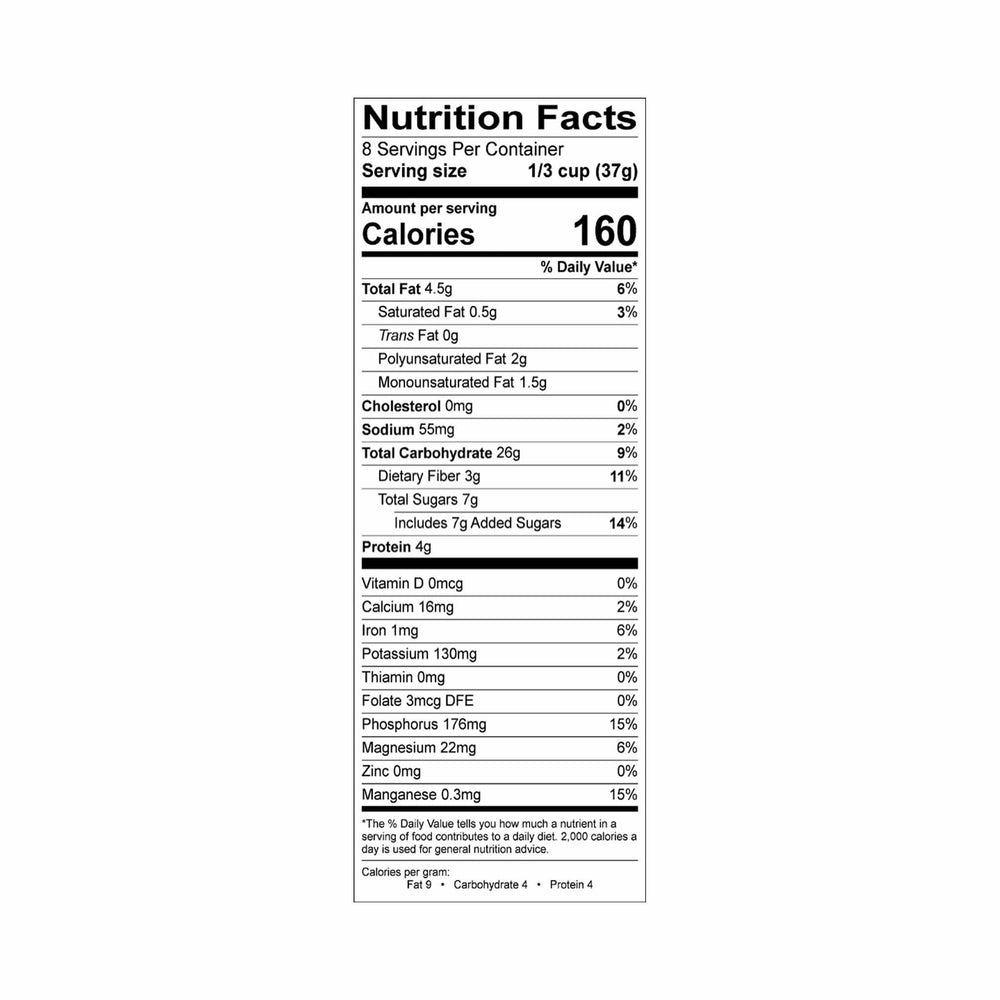 One Degree Sprouted Oat Granola - Honey Hemp, 312g