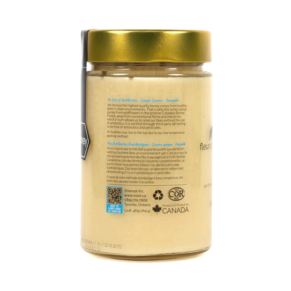 Oneroot Raw Wildflower Honey, 500g