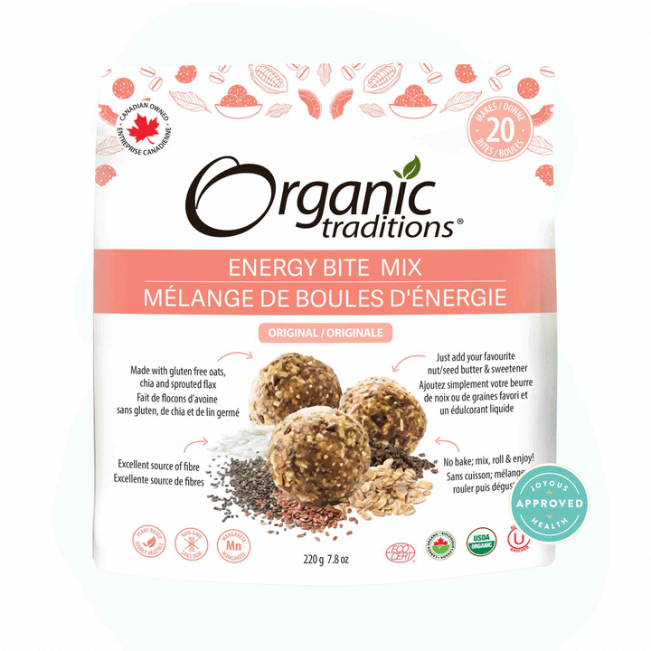Organic Traditions Original Energy Bite Mix, 220g