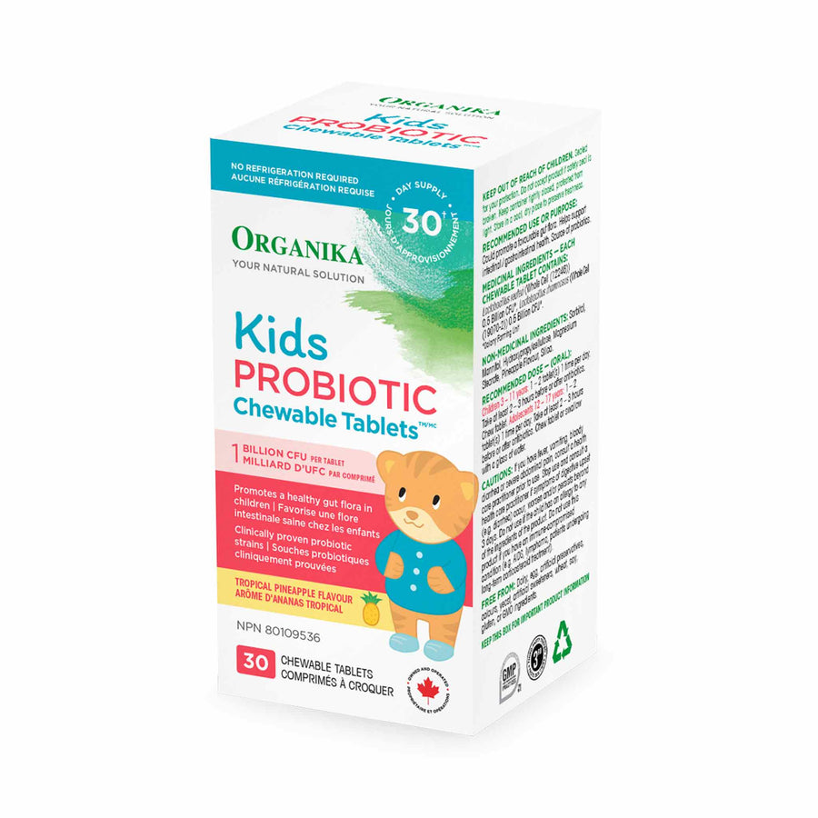Organika Kids Probiotic Chewable Tablets, 30ct