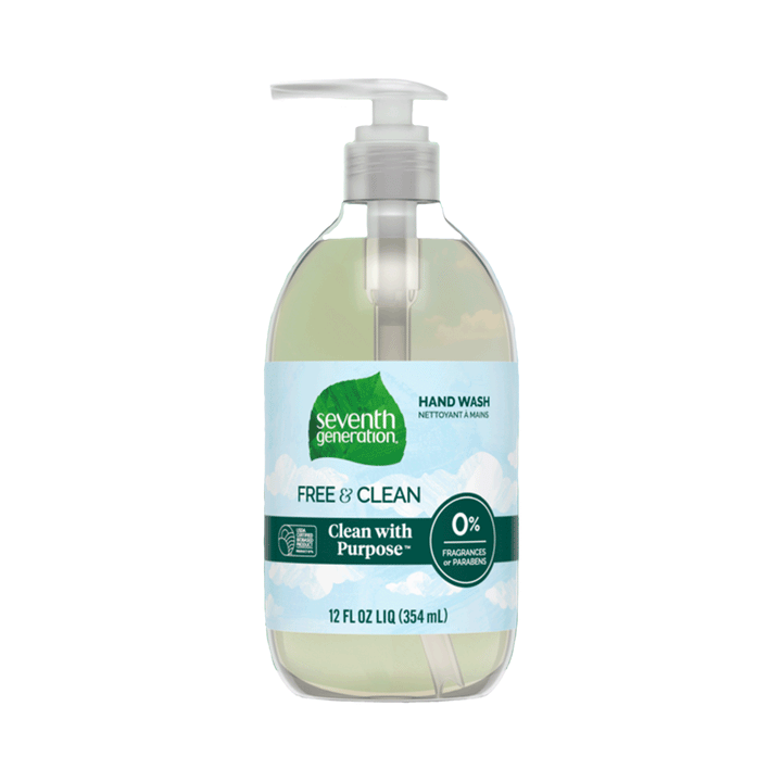 Seventh Generation Unscented Hand Wash - Free & Clean, 354ml