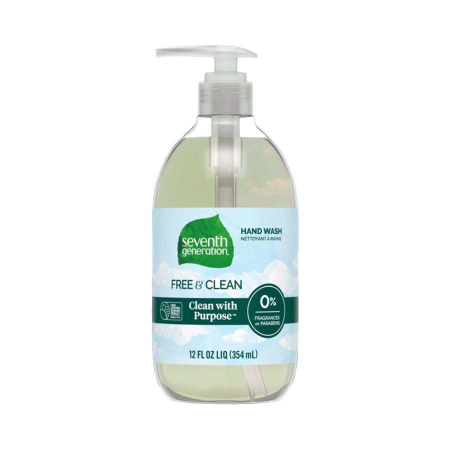 Seventh Generation Unscented Hand Wash - Free & Clean, 354ml