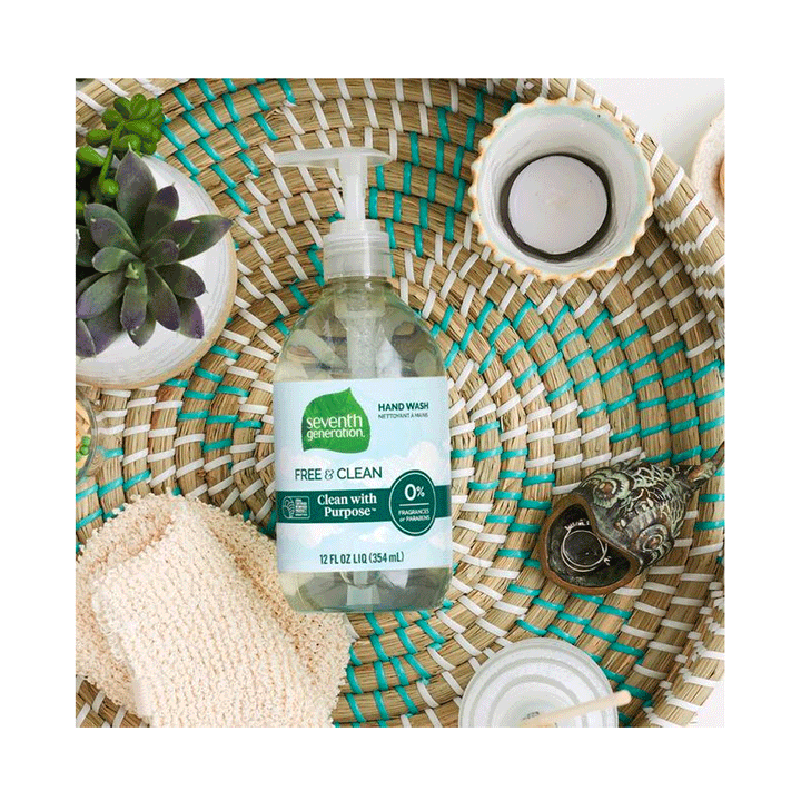 Seventh Generation Unscented Hand Wash - Free & Clean, 354ml