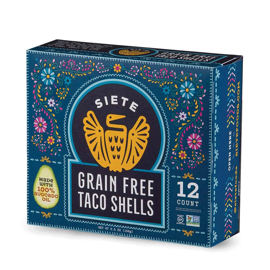 Siete Grain Free Taco Shells, 12 Count