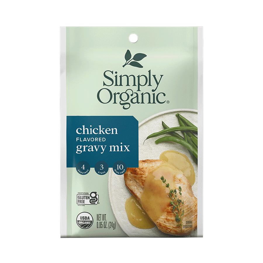 Simply Organic Chicken Gravy Mix, 24g
