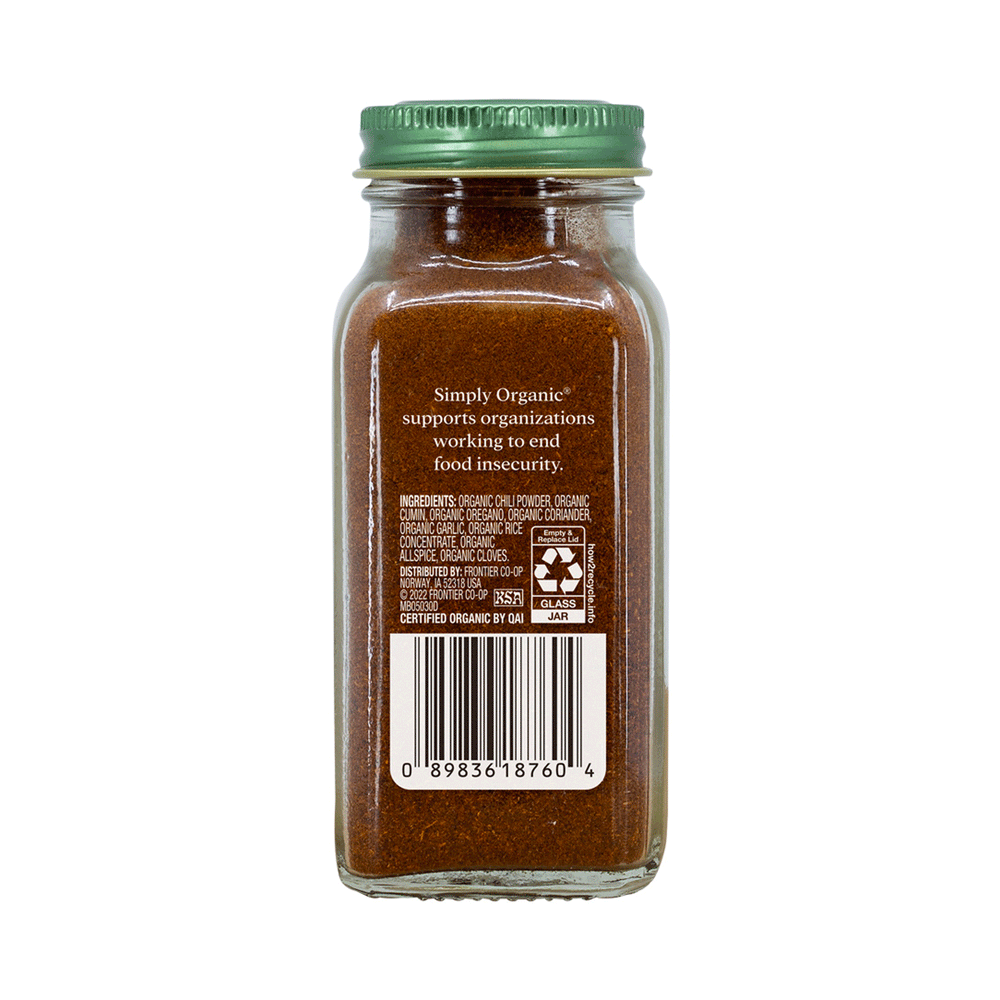 Simply Organic Chili Powder, 82g