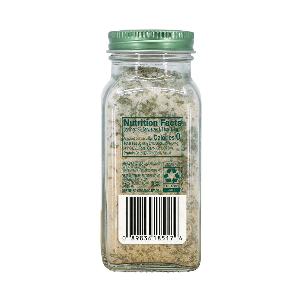 Simply Organic Garlic Salt, 133g