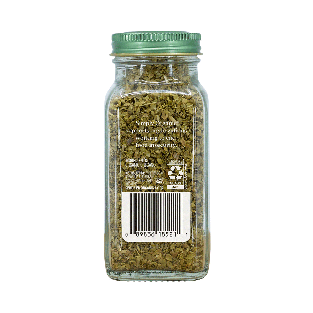 Simply Organic Oregano, 21g