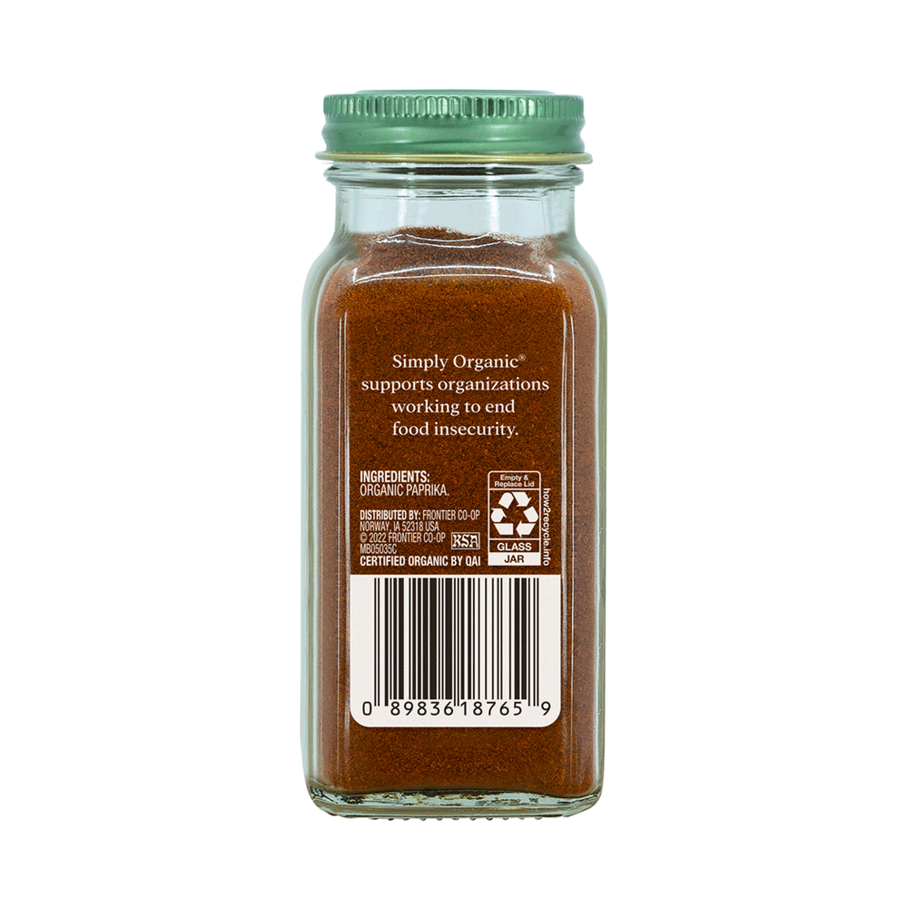 Simply Organic Paprika, 74g