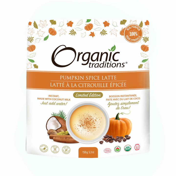 Organic Traditions Limited Edition Pumpkin Spice Latte, 150g