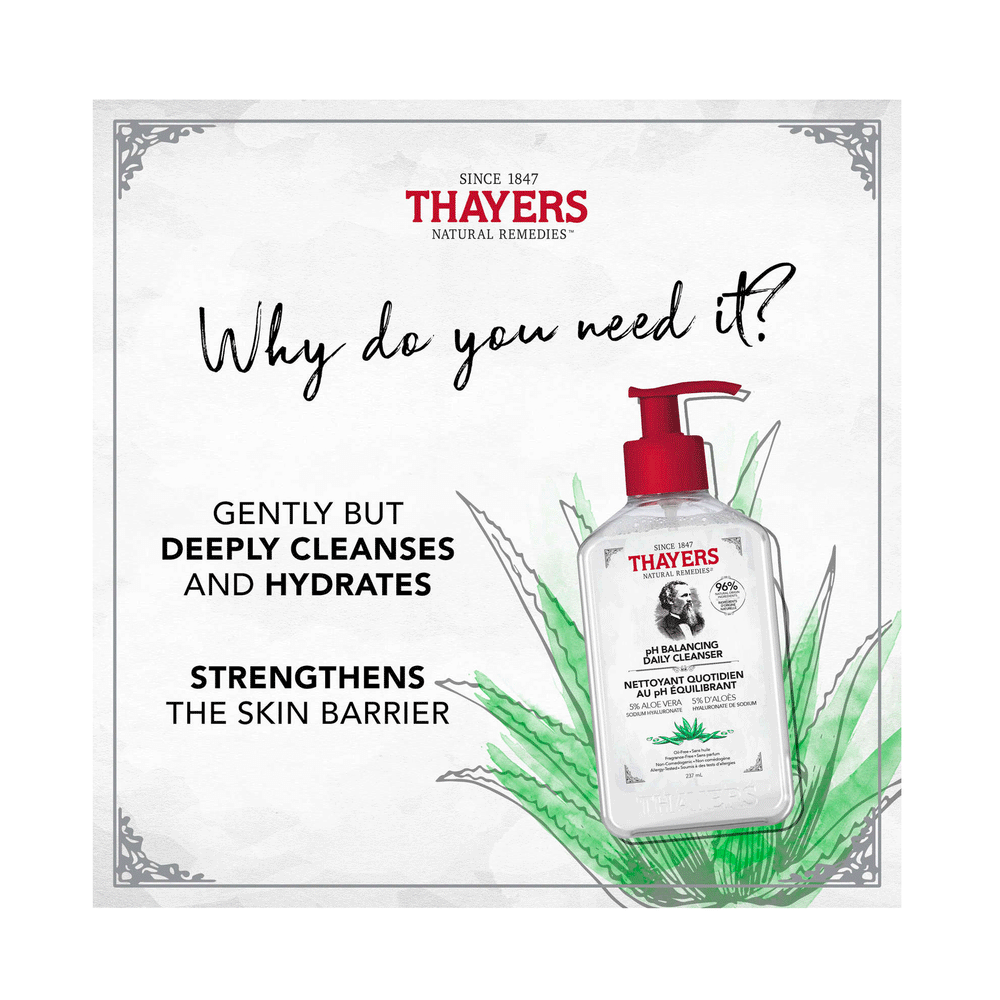 Thayers pH Balancing Daily Cleanser, 237ml