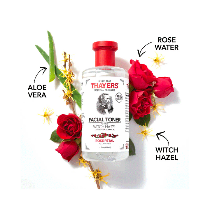Thayers Witch Hazel Toner - Rose Petal - Alcohol-Free, 355ml
