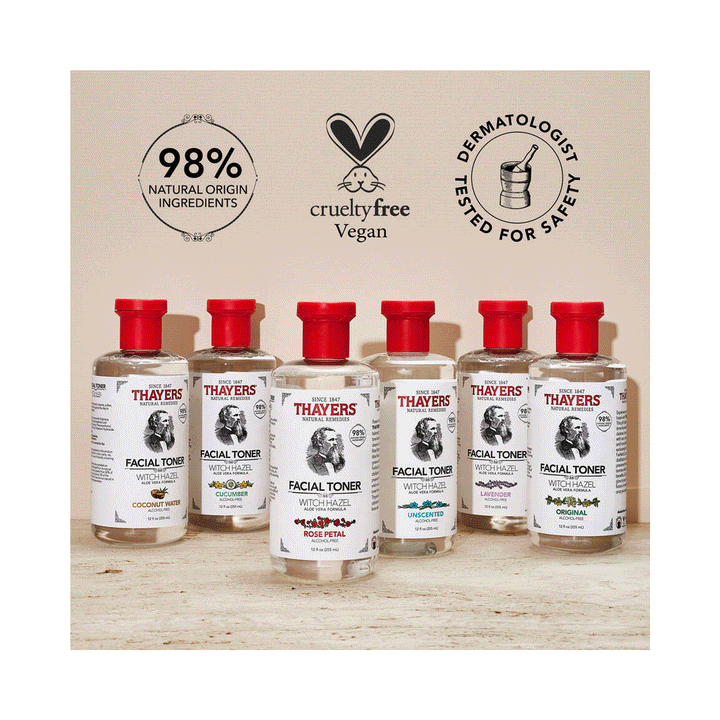 Thayers Witch Hazel Toner - Rose Petal - Alcohol-Free, 355ml