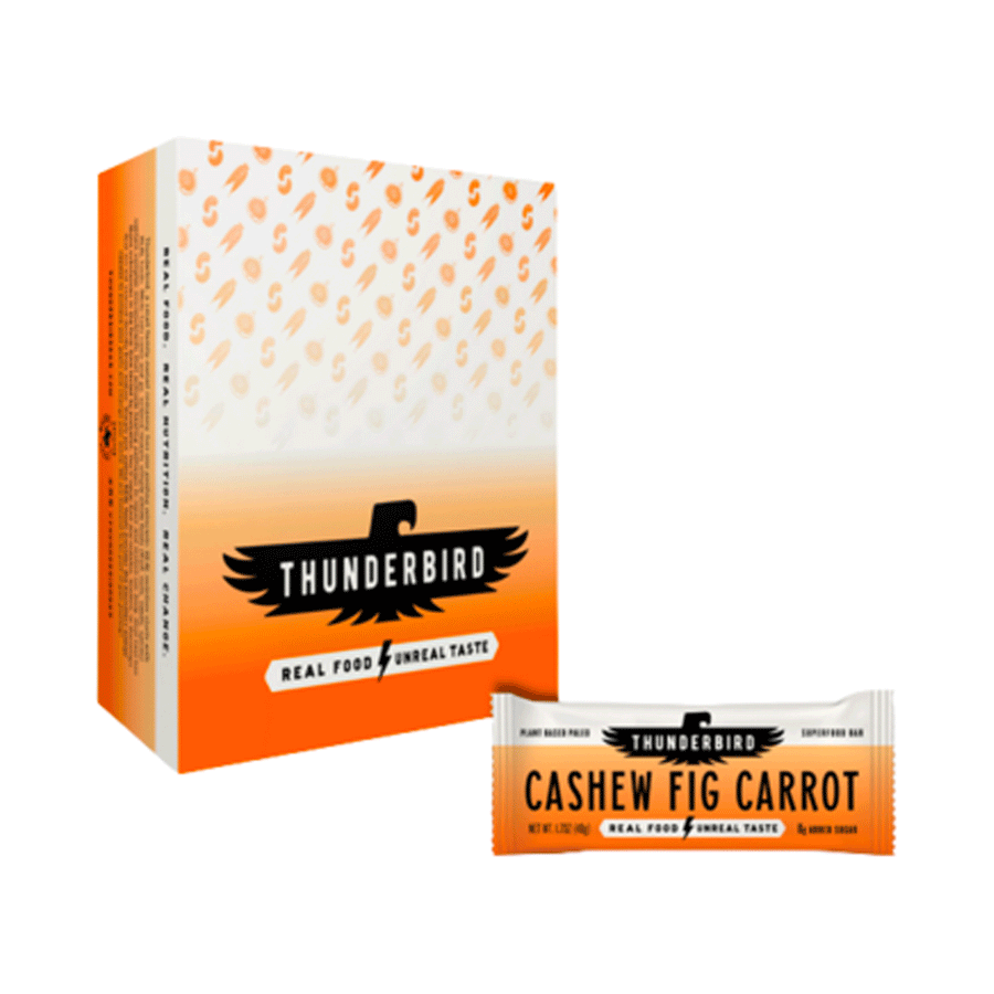 Thunderbird Real Food Bar Cashew Fig Carrot, 12x48g