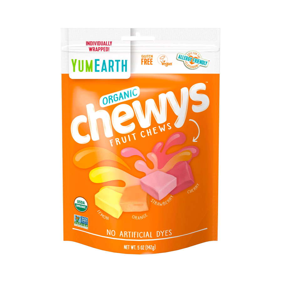 Yum Earth Organic Chewys, 142g