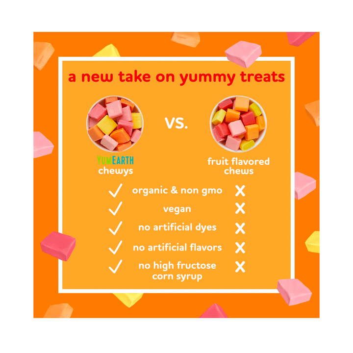 Yum Earth Organic Chewys, 142g