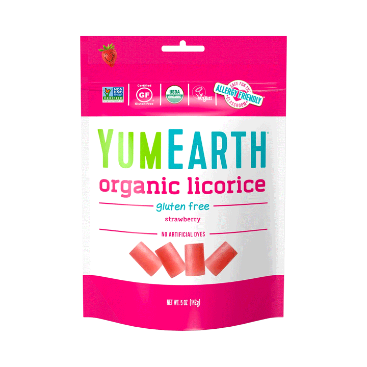 Yum Earth Organic Strawberry Licorice, 142g