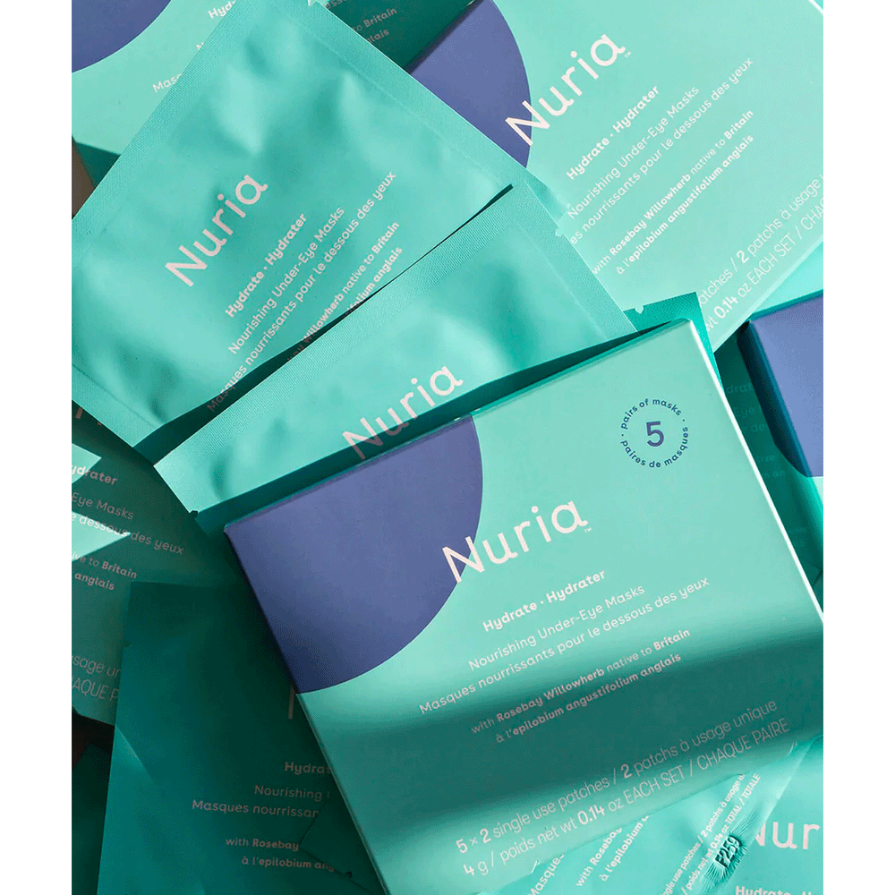 Nuria Beauty Hydrate Nourishing Under-Eye Masks, 5x2-Patches