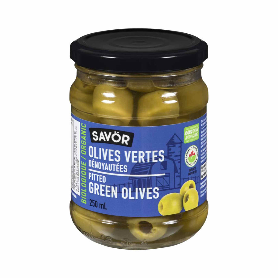 Savör Pitted Green Olives, 250ml