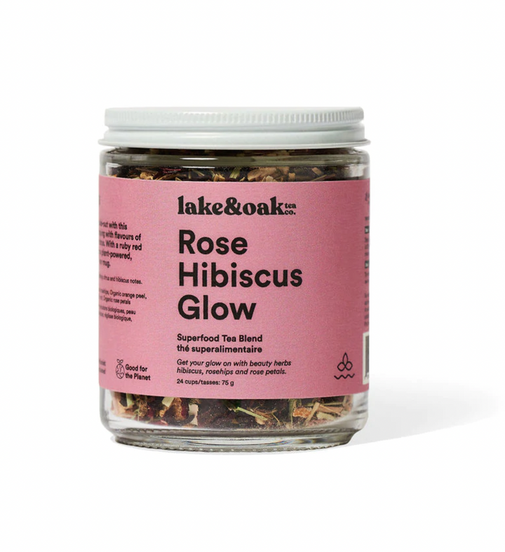 Lake & Oak Tea Co. Rose Schisandra Glow Superfood Tea Blend, 75g