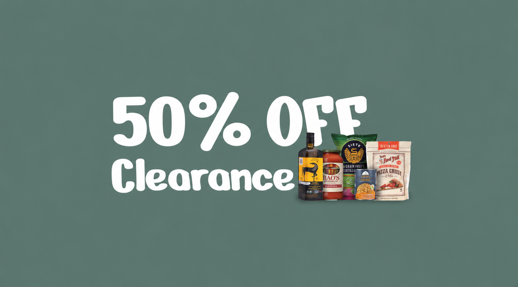 50% OFF Clearance