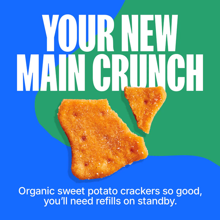 Made Good Organic Snackers Sweet Potato Crackers Sea Salt & Vinegar, 142g